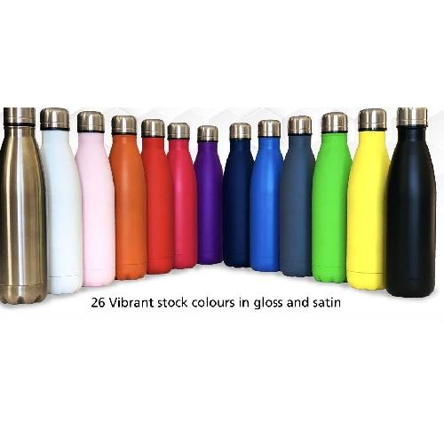 Pantone Matched Double Walled Stainless Steel Bottle 500ml Chilly Style From 90 Units